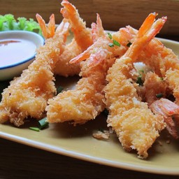 กุ้งชุปแป้งทอด