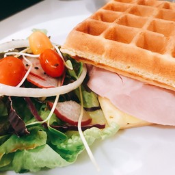 Waffle  Egg & Cheese Sandwich