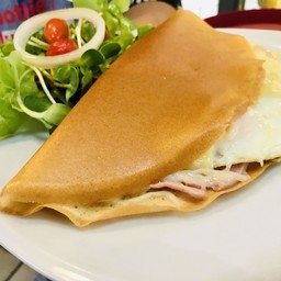 Breakfast Crepe w/ Eggs Cheese
