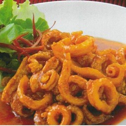 ปลาหมึกเหล้าแดง (S)