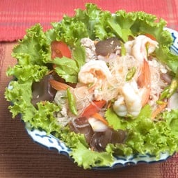 ยำวุ้นเส้น Spicy Glass Noodles with Minced Pork and Shrimps Salad