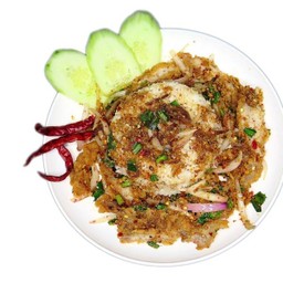 ข้าวยำคอหมูแซ่บ