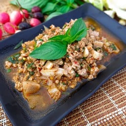 ลาบเนื้อสุก