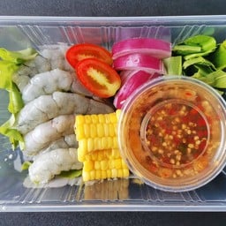 ยำกุ้งสด / กุ้งลวก