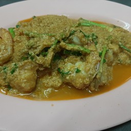 กุ้งผัดผงกระหรี่ (ใหญ่)