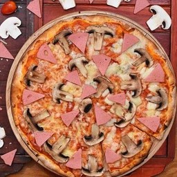 PIZZA PROSCIUTTO E FUNGHI