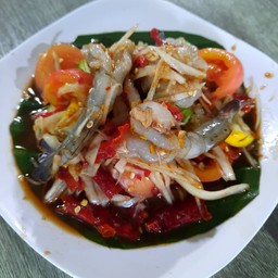 ตำปูปรากุ้งสด