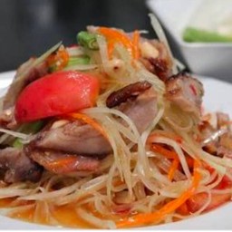 ตำคอหมูย่าง