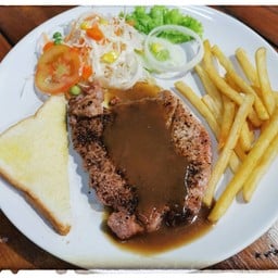 สเต็กหมูพริกไทยดํา