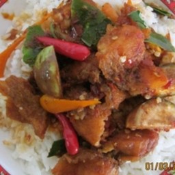 ผัดพริกแกง (กับข้าว)