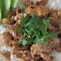 หมูกระเทียม (กับข้าว)