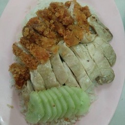ข้าวมันไก่ผสม(ต้มทอด)