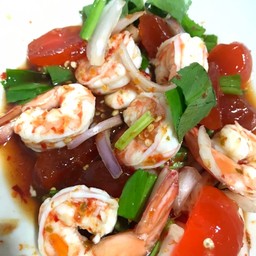 ยำกุ้งสุกๆ