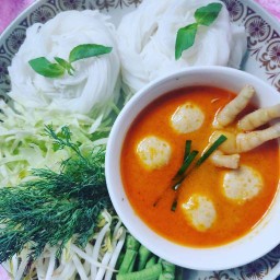 ขนมจีนน้ำยากะทิ - ป่า ครัวคุณเก๋