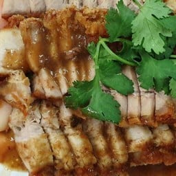 หมูกรอบ จานใหญ่