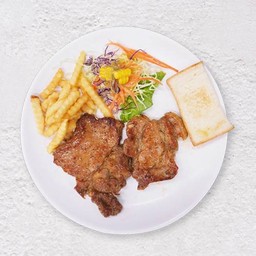 สเต็กบูตะ(หมูนุ่มพริกไทยดำ)