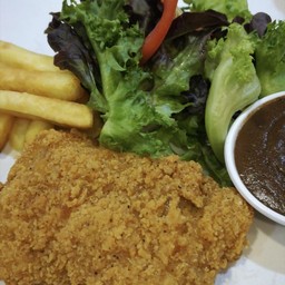 สเต็กไก่กรอบ