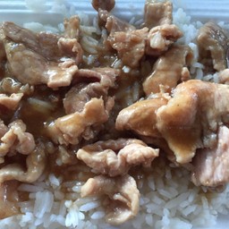 หมูชิ้นน้ำมันหอย