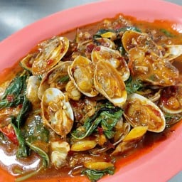 หอยลายผัดพริกเผา