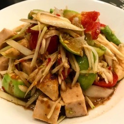 ตำปลาร้าหมูยอ