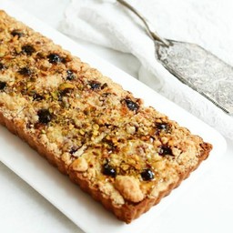 Cherry pistachio tart