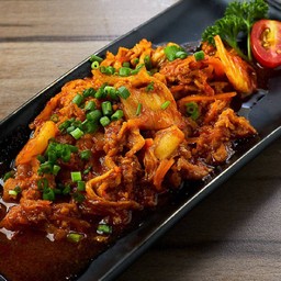 L1022.หมูผัดกิมจิ