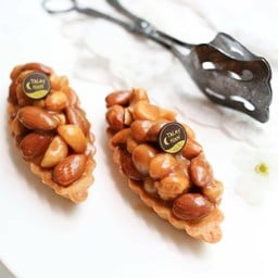 Signature salted caramel nuts tart