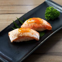 L1099.ข้าวปั้นหน้าแซลม่อนมิโสะ