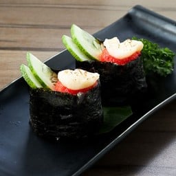 L1128.ข้าวปั้นหน้าหอยเชลล์เมนไทโกะ