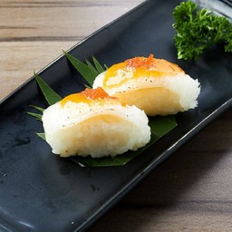 L1106.ข้าวปั้นหน้าเอ็นกาวะย่างมิโสะ