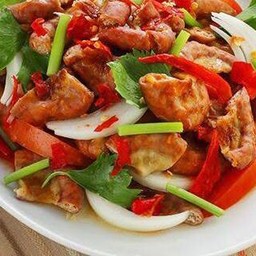 ยำไส้ย่าง