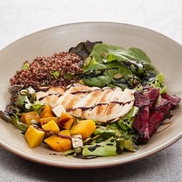 Grilled chicken with quinoa salad