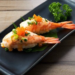 L1103.ข้าวปั้นหน้ากุ้งสไปร์ซี่