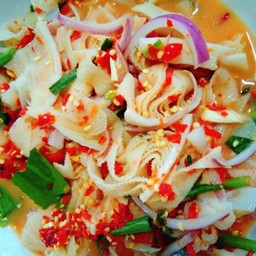 ยำผ้าขี้ริ้วขาว(เนื้อ)