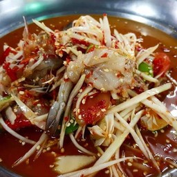 ตำกุ้งสดปลาร้า