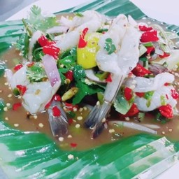 ตำยำกุ้งสด