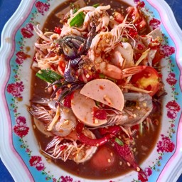 ตำเกาเหลารวม 