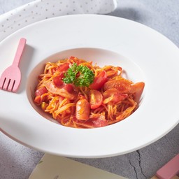 สปาเกตตี้ไส้กรอก-เบคอน