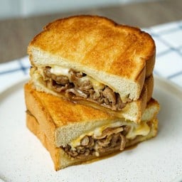 Classic Sliced Pork & Cheese Sandwich