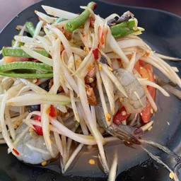 ตำปูปลาร้ากุ้งสด