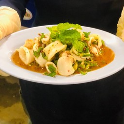 ลาบปลาหมึก