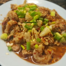 ลาบสุกเนื้อ