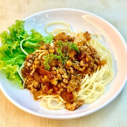 สปาเกตตี้/มักกะโรนี ผัดซอสหมู