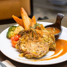 สเต็กไก่ย่างโรสแมรี่