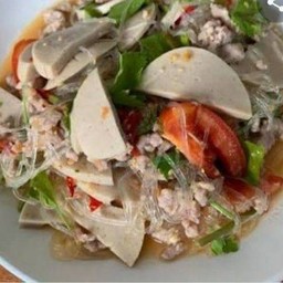 ยำหมูยอวุ้นเส้นหมูสับ