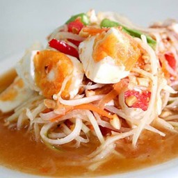 ส้มตำไทย ไข่เค็ม