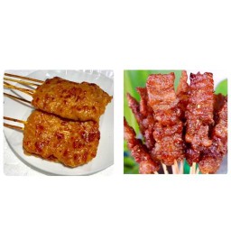 หมูปิ้งนมสด&เนื้อย่างโคขุน “ ค่าส่ง  10  บาท “