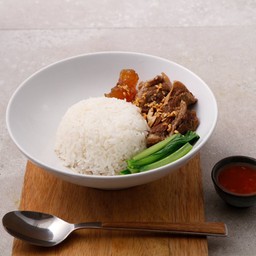 ข้าวเนื้อเปื่อยฮ่องกง  [COCA]ซื้อ1แถม1