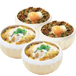 ข้าวหน้าไข่ไก่คัตสึ (mini size) 2กล่อง แถมฟรี ข้าวหน้าหมูไมเซน (mini size) 2 กล่อง [Maisen]