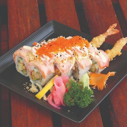 Salmon and Shrimp Tempura Roll